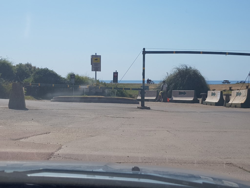 Branscombe Beach Car Park Entrance And Exit