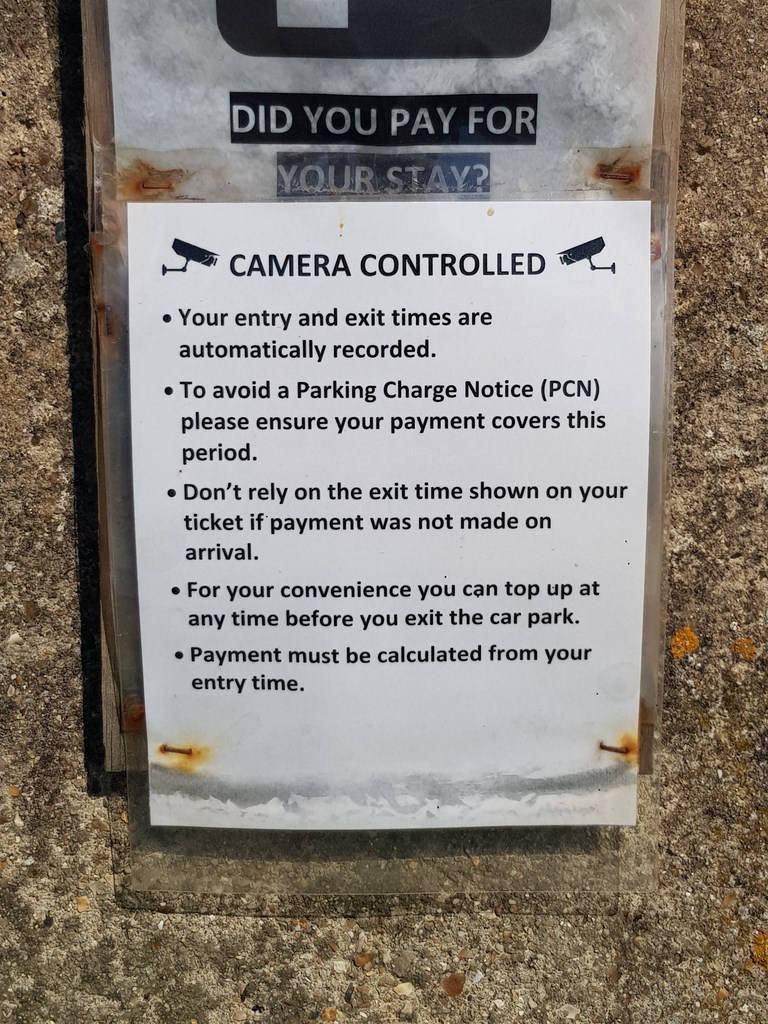 You Must Pay From The TIME YOU ARRIVE At Brannscome Beach Car Park