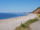Looking West On Branscombe Beach