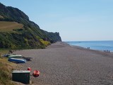 Looking East On Branscombe Beach