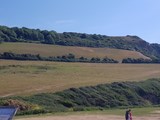 Looking Up And East On Branscombe Beach