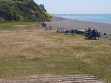 Picnic Tables On Branscombe Beach