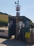Payment booths Branscombe Beach Car Park